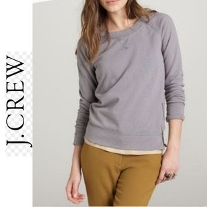 J.crew gray sides zip sweatshirt size S